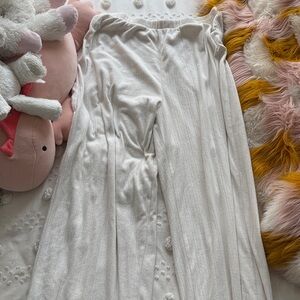 Abercrombie & Fitch Cream Lounge Pants